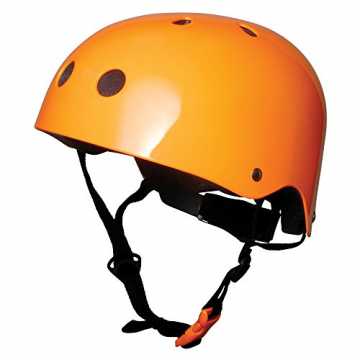 Kinder Fahrrad Helm 5-14 Jahre, Neonorange, 5-12 nachhaltig