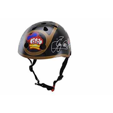 Greenheimhrst Du immer einen kühlen KopfTÜV/GS zertifiziert.. Kinder KMH015S Fahrrad Helm Barry Sheene, Gr. S 2-5 Jahre, schwarz Gold nachhaltig