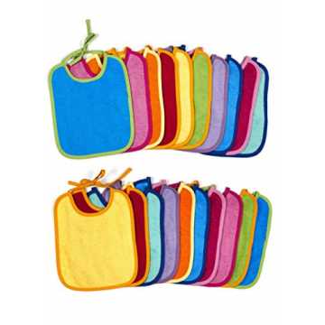Greenheim 100% BaumwolleBitte beachten Sie: Die Farbsortierung kann g.. hen Frottee zum Binden 25 x 30 cm bunt sortiert nachhaltig