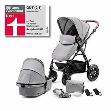 GreenheimGondel für Kinder bis zu 8-Monaten, Buggy für Kinder ab dem .. t Kinderwagen 2 in 1 MOOV, Kinderwagenset, Kombikinderwagen, Sportwagen, Buggy und Tragewanne in Einem, Zub... nachhaltig