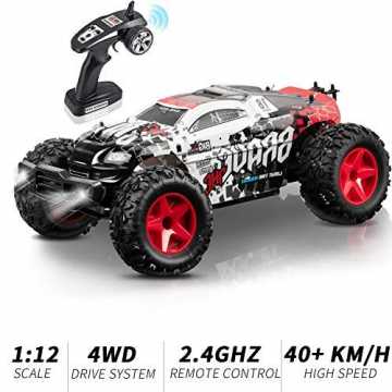 KOOWHEEL RC Auto, Ferngesteuertes Auto 1:12 4WD 2.4Ghz Racing Truck Geländewagen 40km/h...