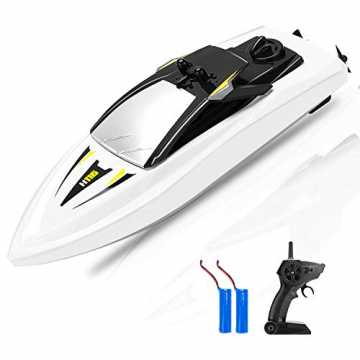 Greenheim V 650mAh-Akku, 2,4 GHz, 14 km / h, Fernbedienung 50M, wasse.. C Boot, Ferngesteuertes Boot 2,4GHz Spielzeuge Über Langlebige wasserdichte f... nachhaltig