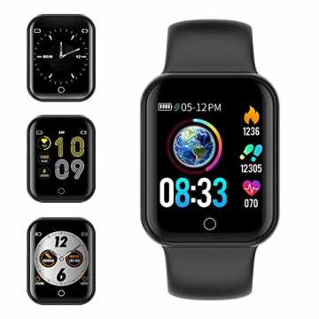 Kungix Smartwatch, Fitness Armband Uhr mit Blutdruckmessung IP68 Wasserdicht Smart Watc...