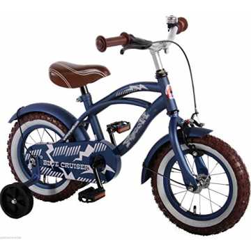Greenheimäder (abnehmbar)· Rücktrittbremse · Vorderbremse · Kettensch.. hrrad Qualitäts Kinderfahrrad mit Stützräder bike Blue Cruiser matt Blau 51401 nachhaltig