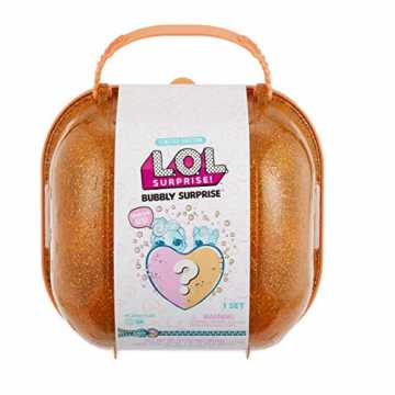 L.O.L. Surprise! 556268E7C Bubbly Surprise Sammelfigur und -Tier in Aufbewahrungsbox, mit Accessoires, orange