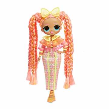 Greenheimon-Optik mit vielen Accessoires und bunten Haaren zum Frisie.. prise! 565185E7C O.M.G. Fashion Doll Lights Series Dazzle, Anziehpuppe mit Haaren & Neonlicht-Effekt und 15... nachhaltig