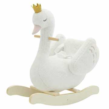 Greenheim Sie schöne Erinnerungen an Ihre Kindheit haben, auch es war.. y Schaukelpferd Holz Plüsch Schaukelpferd Schwan Schaukelpferd für Baby 1-3 Jahre, Kinder Rocker/Kleinkind ... nachhaltig
