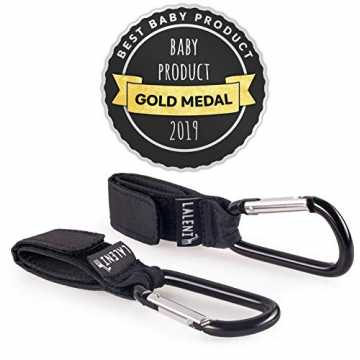 Kinderwagen Haken Zubehör - Karabiner Befestigungshaken Für Wickeltasche Und Mehr, Bis 10kg Belastbar nachhaltig