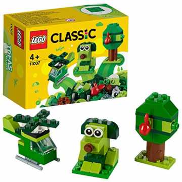 LEGO 11007 Classic Grünes Kreativ-Set Lernstarter-Set, Spielzeug für Vorschulkinder ab 4 Jahren