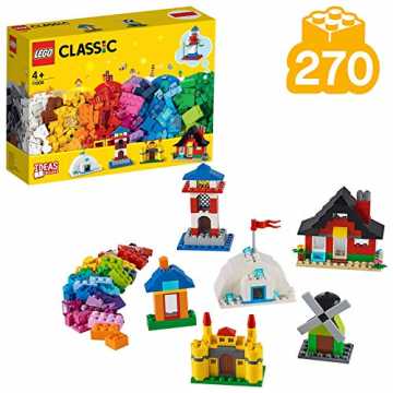 LEGO 11008 Classic Bausteine - bunte Häuser Bauset, Spielzeug für Vorschulkinder ab 4 Jahren mit 6 einfachen Modellen LEGO 11008 Classic Bausteine - bunte Häuser Bauset, Spielzeug für Vorschulkinder ab 4 Jahren mit 6 einfachen Modellen