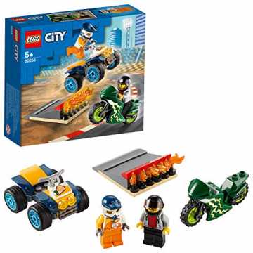 LEGO 60255 Stunt-Team City Team Spielset mit Quad, Motorrad und Stunt-Rampe mit Flammen LEGO 60255 Stunt-Team City Team Spielset mit Quad, Motorrad und Stunt-Rampe mit Flammen