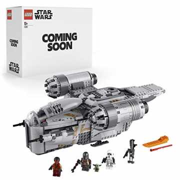Greenheimt dem sich die Action aus   Star Wars Der Mandalorianer, Razor Crest, mit Baby Yoda und weiteren Minifiguren aus Der Mandalorianer, Ba... nachhaltig