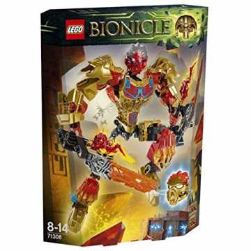 Greenheimt einen Bionicle Kopf mit der Vereinigungsmaske des Feuers (.. cle 71308 - Tahu Vereiniger des Feuers nachhaltig