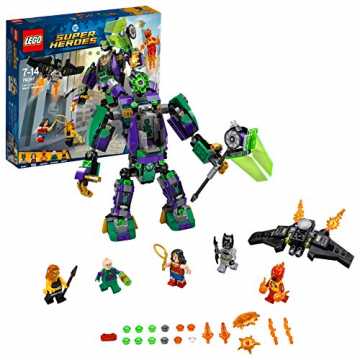 Greenheimtman (im Rebirth Batsuit), Wonder Woman, Firestorm und Cheet.. per Heroes Lex Luthor Mech 76097 Superheldenspielzeug für Jungen und Mädchen nachhaltig