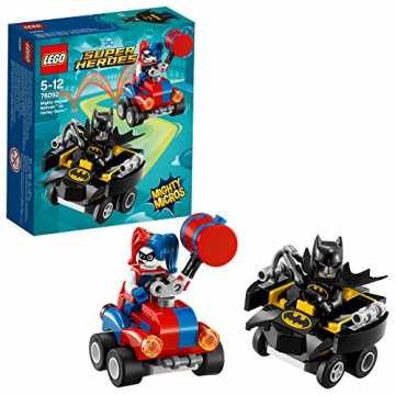 Greenheimfiguren auf MinibeinenBatmans Mighty Micros Batwing verfügt .. per Heroes Mighty Micros: Batman vs. Harley Quinn 76092 Superheldenspielzeug für Jungen und Mädchen nachhaltig