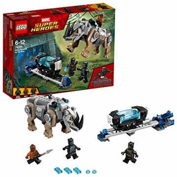Greenheim Okoye und KillmongerRhino enthält einen Platz für eine Mini.. l Super Heroes 76099 - Rhino Face-Off by the Mine, Spielzeug für Jungen und Mädchen nachhaltig