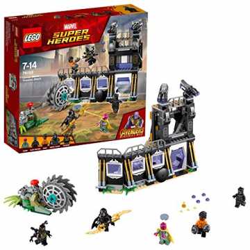 Greenheimack Panther, Corvus Glaive und einen Outrider.Das Set enthäl.. el Super Heroes Corvus Glaives Attacke 76103 Superheldenspielzeug nachhaltig