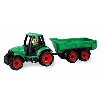  - Truckies Traktor mit Anhänger, stabiles Traktorset ca. 38 cm, Spielfahrzeu... nachhaltig