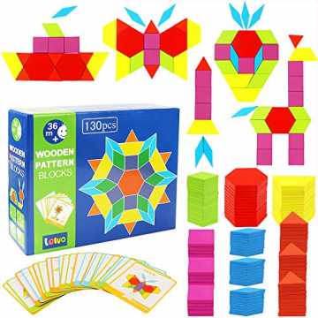 eilig Holzpuzzles Geometrische Formen Puzzle Bausteine Montessori Spielzeug L... nachhaltig
