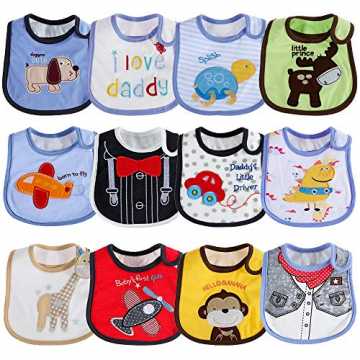 ylätzchen Baby Lätzchen Weiches Lätzchen Wasserdichtes Lätzchen aus Bauwolle ... nachhaltig