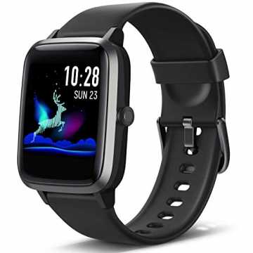 Lintelek Smartwatch Fitness Armband mit 1,3 Zoll Voller Touch Farbdisplay Screen Fitnes...