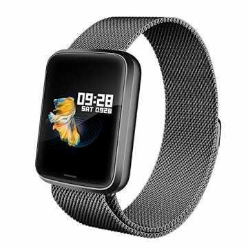 Lintelek Smartwatch NEU Smart Watch Health Watch Fitness Armband Pulsuhren Sportuhr Far...