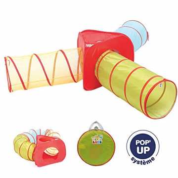 Greenheimn können, um einen großartigen Parcours und garantiertes Gel.. nierbare Spieltunnel Leichte und zusammenklappbare Multi-Tunnel - Set aus 3 T... nachhaltig