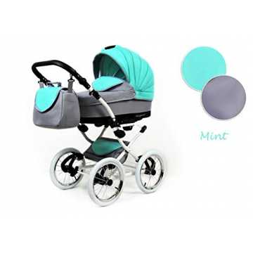 Greenheimg separate Babywanne mit handwaschbarem Einsatz kann auch oh.. etro Kinderwagen 3 in 1 Komplettset mit Autositz Buggy Megaset Marget Mint 3in1 mit Autositz nachhaltig