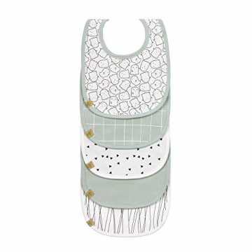 y Kleinkind Lätzchen Set (5 Stk.) Klettverschluss Baumwolle wasserdicht/Value... nachhaltig