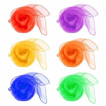 Greenheimerfekt für Kinder, und multifunktional einsetzbar, zum Jongl.. ftücher Bauchtanz Jonglieren Schals Sensory Toy für Kinder 12 Stück nachhaltig