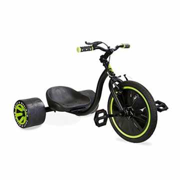 Greenheimni Drift Trike ist das absolute Spaßmobil auf drei Rädern. D..  Trike 16" Drifter Dreirad Rutscher grün/schwarz nachhaltig