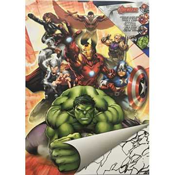 Greenheimeser Din A4 Mal Block / Malbücher mit MARVEL Motiven bieten .. amp; Sticker Din A 4 mit Marvel "Avengers" - Malbuch mit Aufkleber nachhaltig