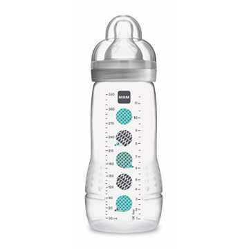 Greenheimt mit ihrer ergonomischen Form für Babys und Eltern leicht z.. ctive Trinkflasche (330 ml), Baby Trinkflasche inklusive MAM Sauger Größe 2 a... nachhaltig