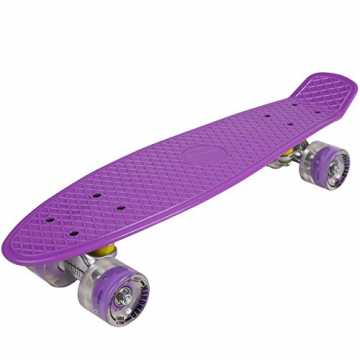 Greenheim Classics mit LED Leuchtrollen und Aluminium Trucks ABEC-7 K.. Cruiser board Retro Skateboard mit LED Leuchtrollen und Aluminium Trucks ABEC-7 Classics nachhaltig