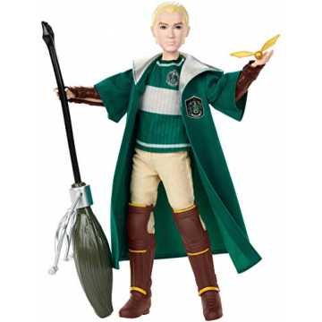 Mattel GDJ71 Harry Potter und Die Kammer des Schreckens Draco Malfoy Quidditch Puppe, Spielzeug ab 6 Jahren