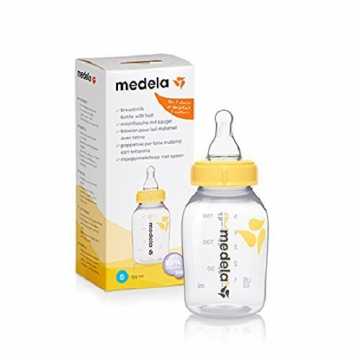 Medela Babyflasche, mit Ersatzsauger S, langsamer Fluss, 150 ml