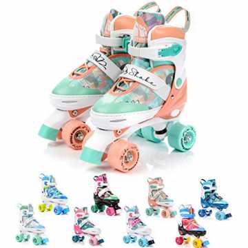 Greenheim Abenteuer mit Rollschuhlaufen beginnen oder ob Sie schon ei.. tro Rollschuhe: Disco Roller Skate wie in den 80er Jahren, Jugend Rollschuhe,... nachhaltig
