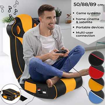 Soundsessel - aus Kunstleder, zusammenklappbar, mit Lautsprecher, Surround un... nachhaltig