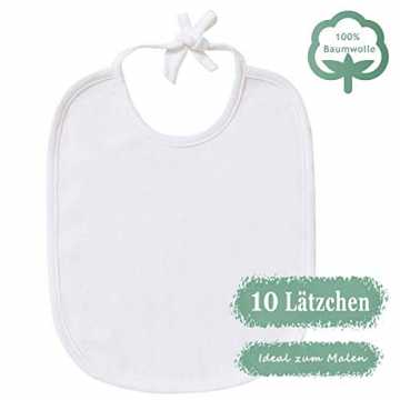 Greenheimift können Sie einige einfache und interessante Gemälde dara.. by Weiße Lätzchen zum Bemalen für Babyparty | 10er baumwoll sabberlätzchen | ... nachhaltig