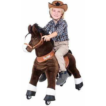 Greenheimfür mädchen kuscheltier baby puppe xxl zum pferde 1 2 groß 3.. Mister Ed - Modell 2020 - U Serie - Schaukelpferd - Kuscheltier auf Rollen - Inline - Kinder - Pony - Pferd... nachhaltig