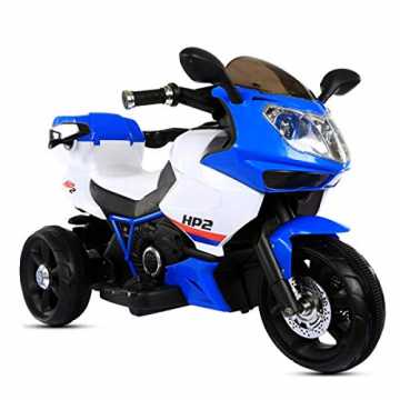 Greenheim87 kann Ihr Kind ab 3 Jahre wie auf einem Original Motorrad ..  Ltd. Kinder Elektromotorrad HP2 FB-6187, mit Musikfunktion, Spielzeugkorb, a... nachhaltig