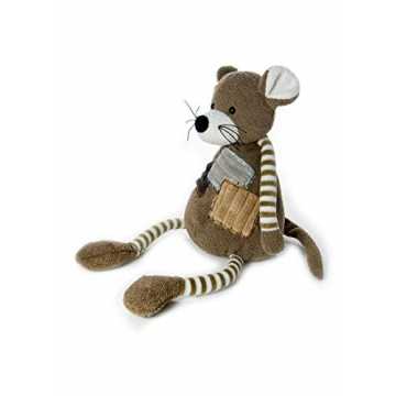 Greenheimeine Flecken aus Kort und lange, gestreifte Arme und Beine. .. ich Maus Plüschtier Sfür Jungen und Mädchen 30cm nachhaltig