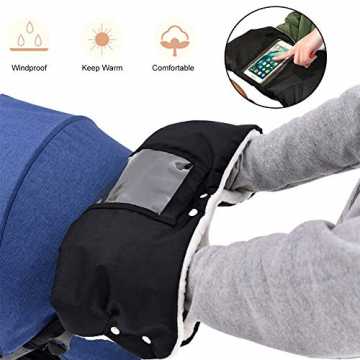  kinderwagen, kinderwagen Handwärmer mit Thermo-Fleece, wasser- und windabweisend, für Kinderwagen, Sportwa... nachhaltig