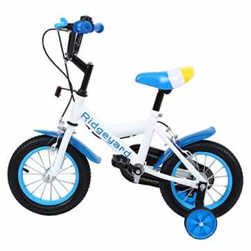 Greenheimtahl  Größe: 12 Zoll  Farbe: Blau  Geschlecht: universell  V.. " Kinder Fahrrad Kid Balance Baby Study Lernen Reiten Bike Boys Mädchen Fahrrad mit Stützrädern mit Klingel... nachhaltig