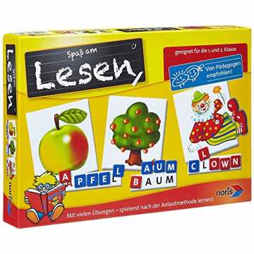 Greenheim es viele Anwendungsmöglichkeiten. Die Anleitung gibt Anreiz.. aß am Lesen - Kinder Lernspiel zum Lesenlernen, Wort-, Bildlesekarten und Buchstabensteine für Kindergarten... nachhaltig