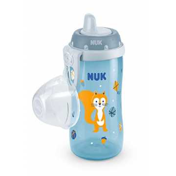 Nuk Kiddy Cup Trinklernflasche mit Harte Trinktülle, auslaufsicher, 12+ Monate, BPA-fre...