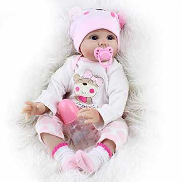 Greenheimhliche Größe des Babys variiert je nach Messmethode. Gewicht.. l 55 cm Günstig Kinder Silikon Vinyl lebensecht Doll Mädchen Magnetismus Puppe Reborn Babys Spielzeug Gesch... nachhaltig