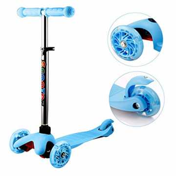 inderroller Höhenverstellbar Scooter 3 Räder Roller Tretroller Kinder ab 2 Jahre mit LED Rollen nachhaltig