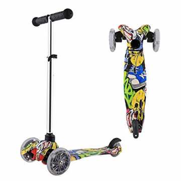 Greenheimeser Kinderscooter der liebste Begleiter Ihrer Kindern für e.. oller Kinder 3 Räder Roller Big Wheel Scooter Kinder Dreiradscooter Led Kinderscooter Kinderroller ab 2 Jahre nachhaltig