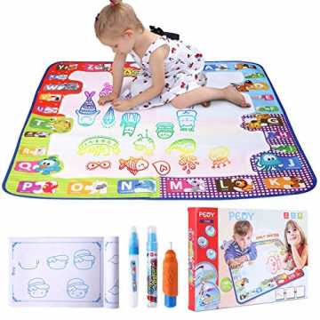 GreenheimMatte ist ein ideal Geschenk für Kinder. Es stimuliert Kinde..  Doodle Malmatte 78x78cm Wasser Zeichnen Matte Drawing Painting Mat Set umwel... nachhaltig